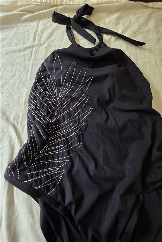 NWT Jantzen 16 Forest Blast Solid High Neck One Piece Black 135869