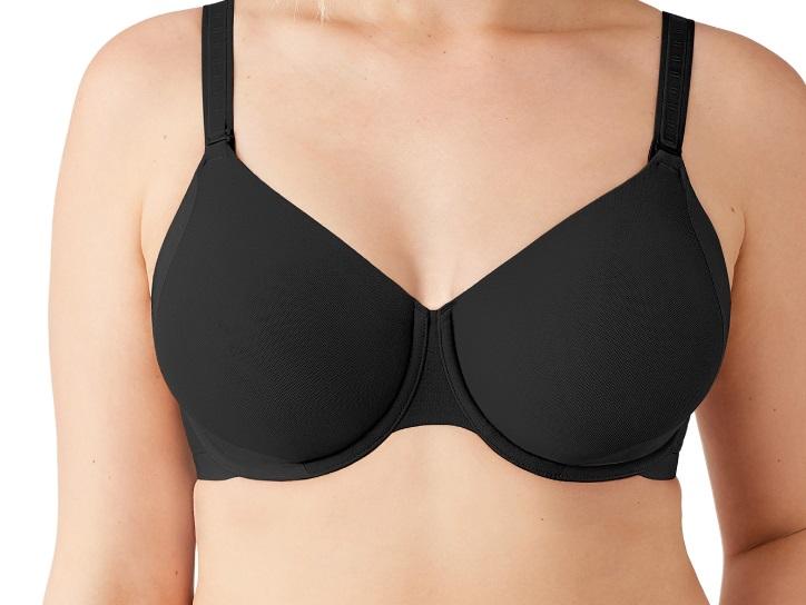 NWT Wacoal 34D Shape Revelation Uneven Underwire Bra 855487 Black 135873