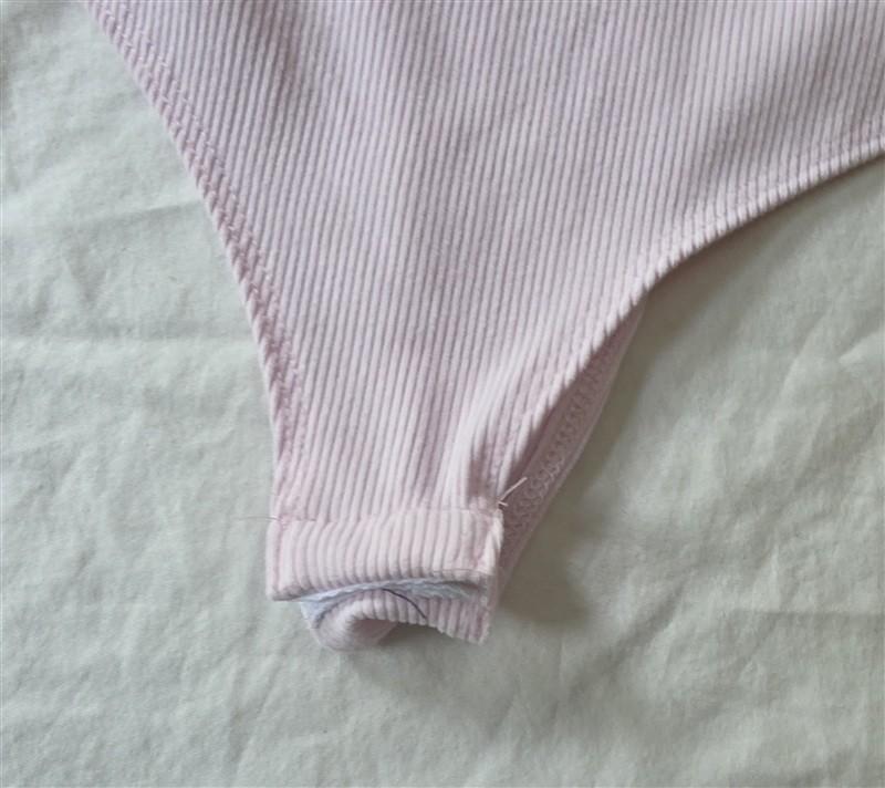 NWT Live in the Moment L Baby Pink Bandeau Strapless Bodysuit 135877