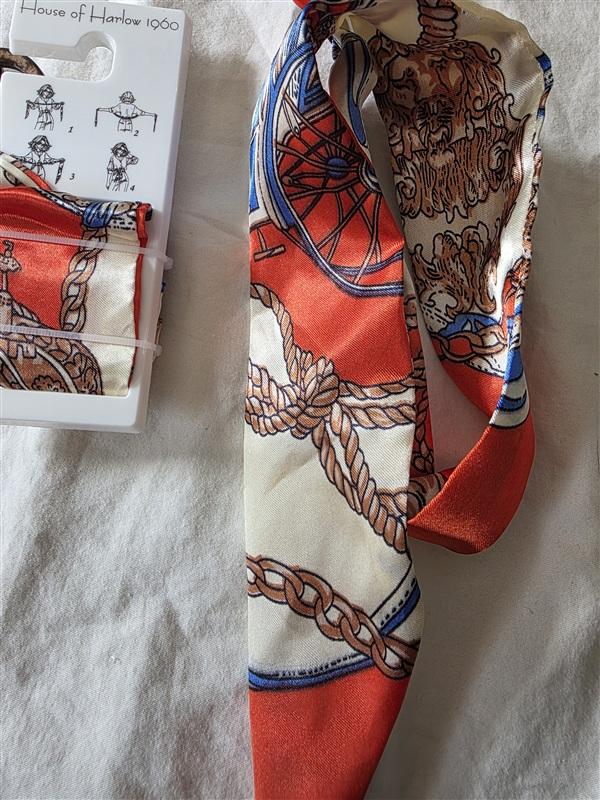 NWT House of Harlow Wood Chain Scarf Belt 135888