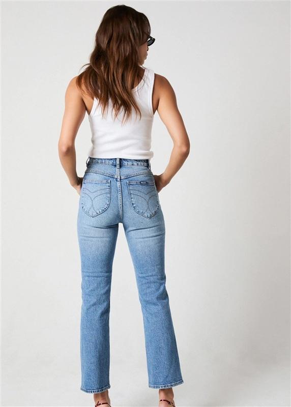 NWT Rolla's 34 High Rise Original Straight Brad Blue Jeans 135891