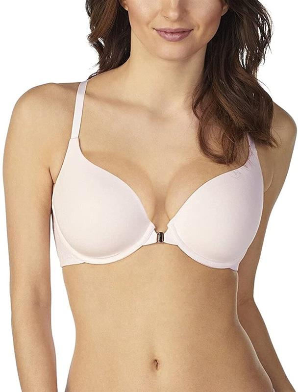 NWT Le Mystere 32DD NATURAL COMFORT RACERBACK FRONT-CLOSE BRA 3157 Pink 135900