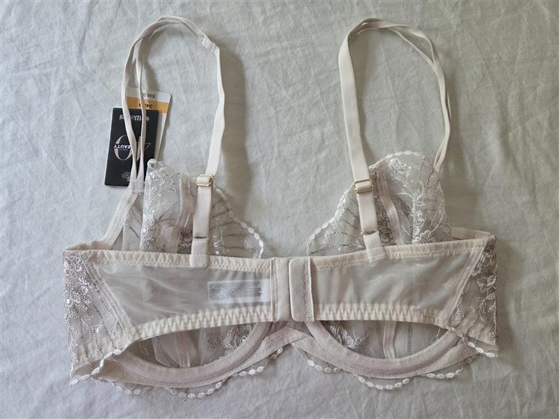 NWT Wacoal 34DD Midnight Soiree Underwire Bra 855314 Caviar Sheer Lace 135903