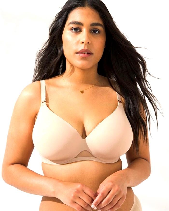 NWOT Soma 36C Bodify Perfect Coverage Underwire Bra Pale Sand Beige 135904