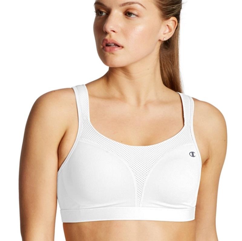 NWT Champion 34D The Spot Comfort Sports Bra 1602 White 135905