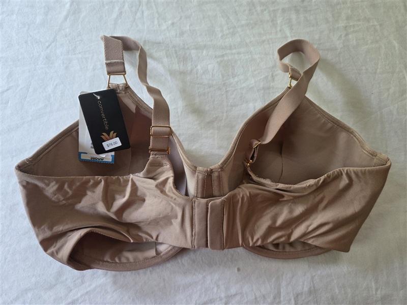 NWT Wacoal 38DDD Simply Done Seamless Underwire T-Shirt Bra Beige 135915