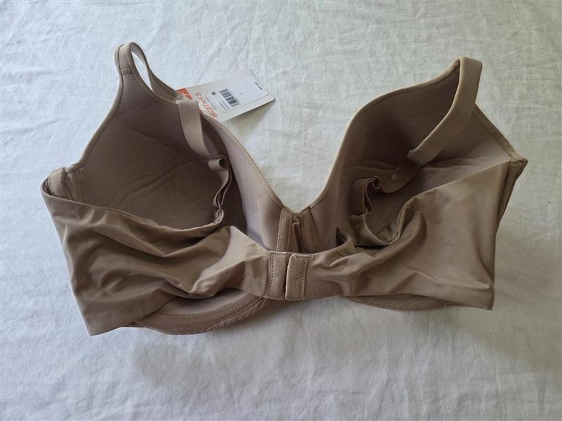 NWT Warners L Cloud 9 Easy Size Underwire T-Shirt Bra RA1051A Beige 135916