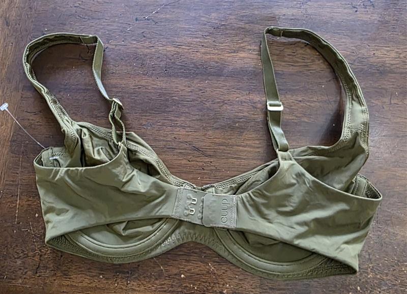 NWOT CUUP 32C The Scoop Green Microfiber Underwire Bra 135921