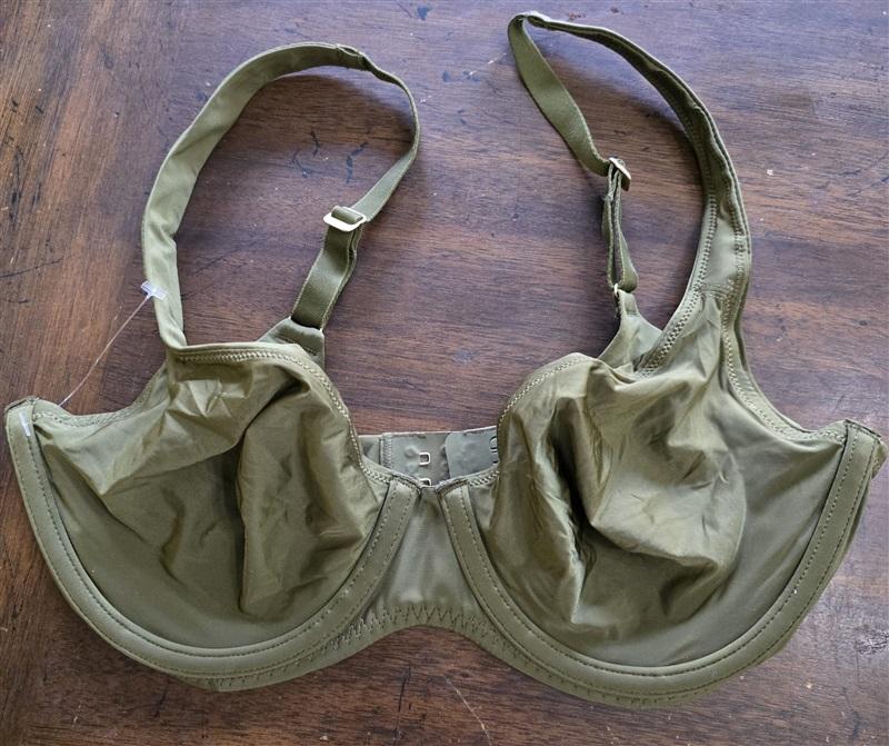 NWOT CUUP 32C The Scoop Green Microfiber Underwire Bra 135921