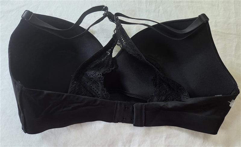 NWT Soma 34B Enbliss Luxe Lace Back Wireless Bra Black 135928