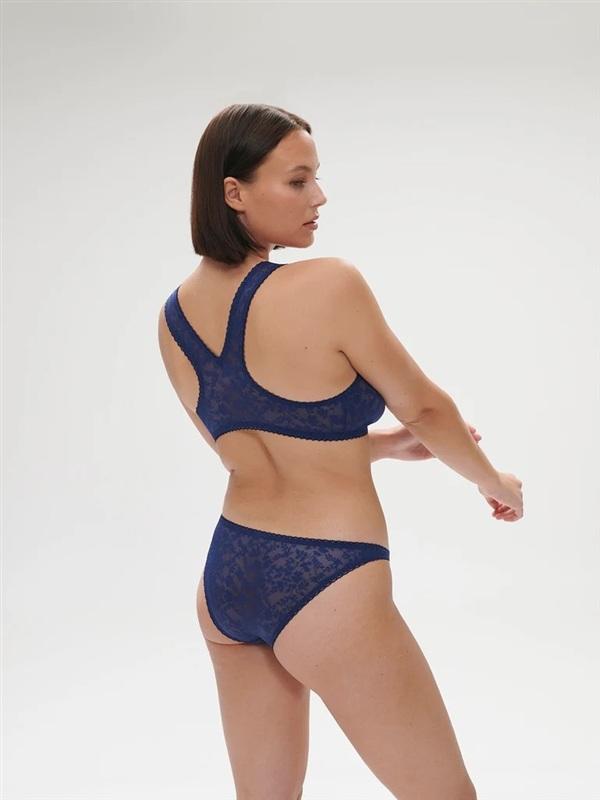 NWT Simone Perele M Thelma Lace Bralette Blue 135929