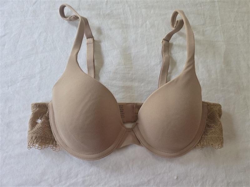 NWOT Soma 34a Embraceable Enchanting Lace Demi Bra Sand 135932