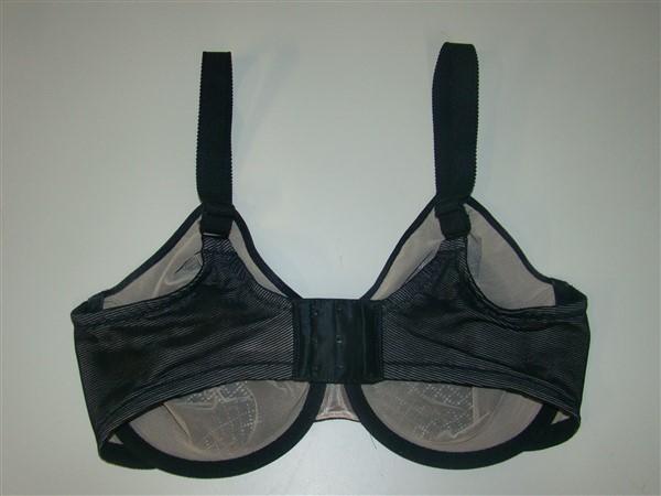 NWT Wacoal 36D Visual Effects Minimizer Bra 857210 Black 135941