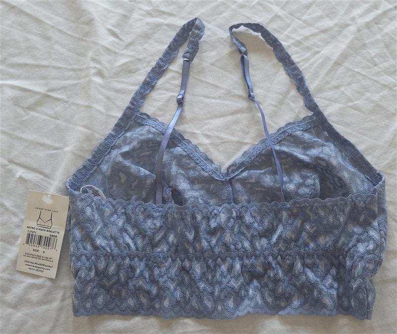 NWOT Hanky Panky S leopard Bralette Bra 'Retro' Animal Print Blue 135943