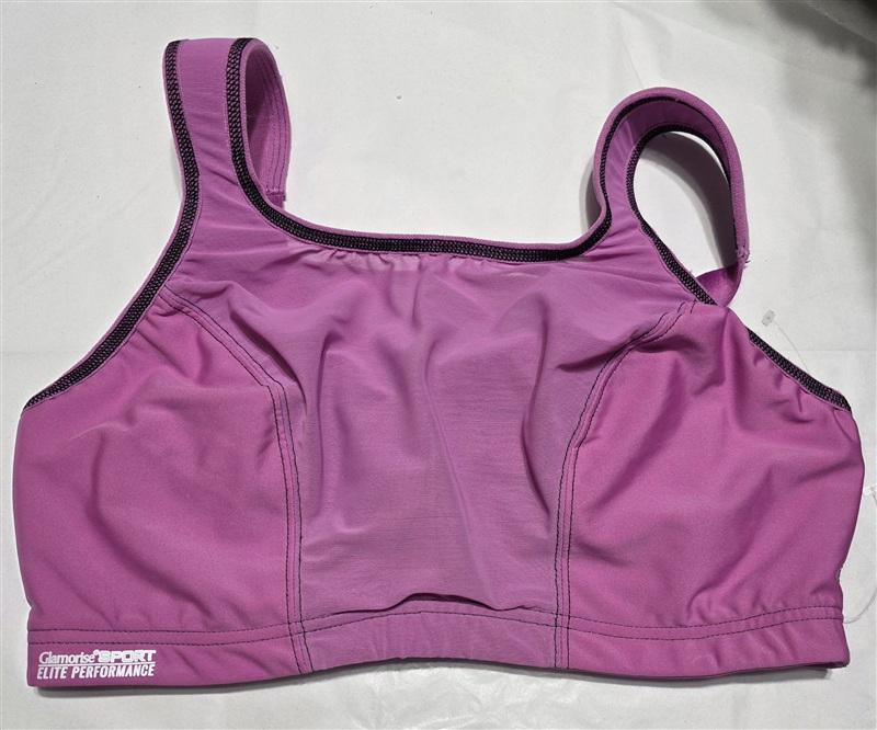 NWT Glamorise 34DD Camisole Wire Sport Bra 9160 Pink 135945