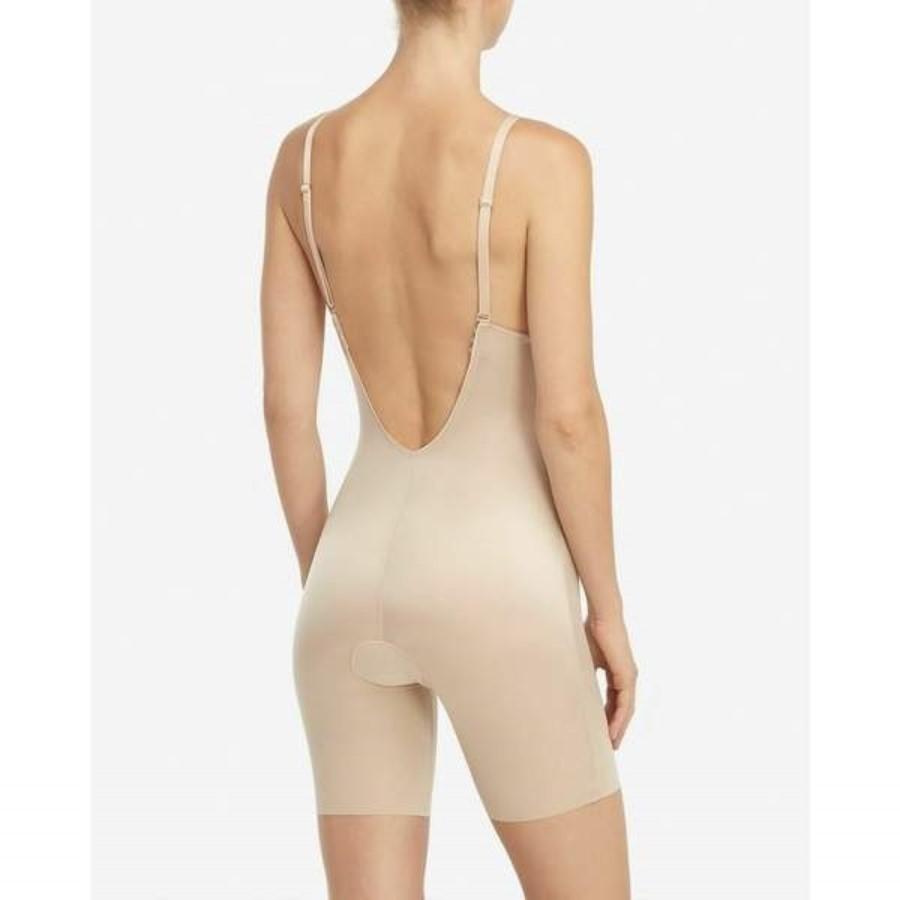 NWOTD Spanx M Suit Your Fancy Plunge Low-Back Mid-Thigh Bodysuit 10157R 135946