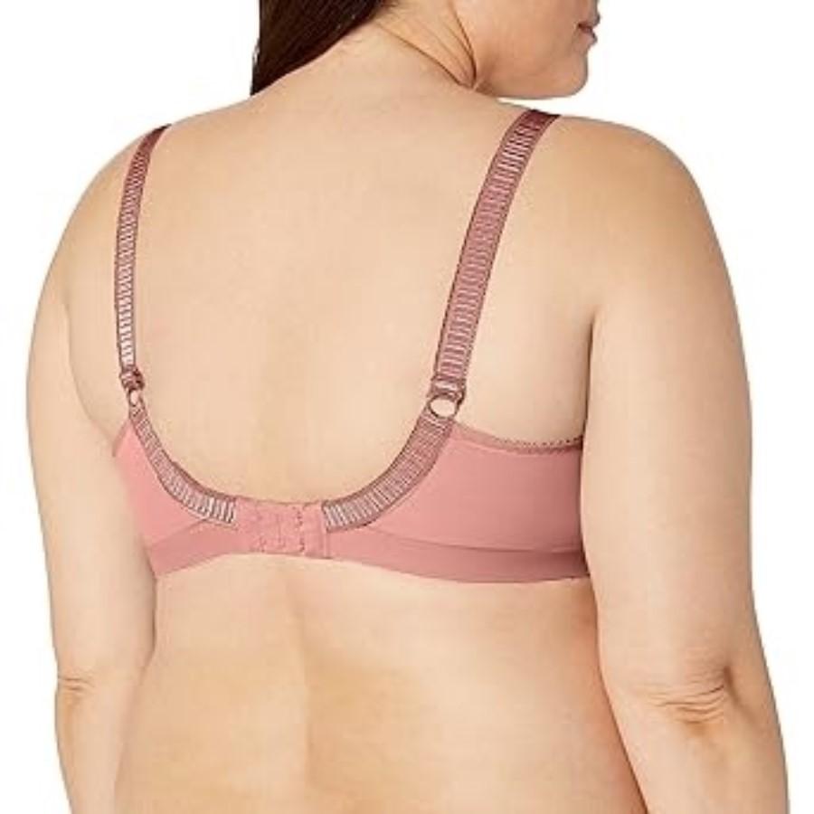 NWT Elomi 42DD USA Cate Soft Cup Full Figure Bra EL4033 Rosewood 135962