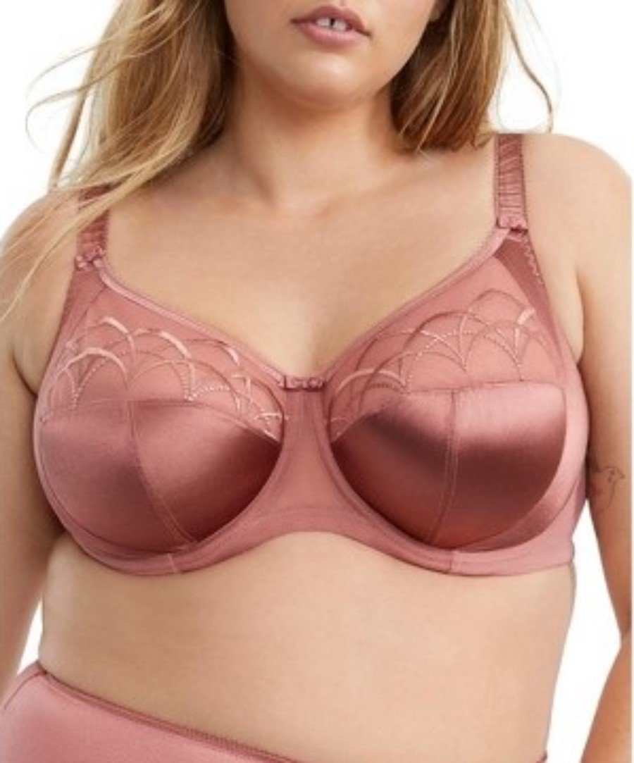 NWT Elomi 42DD USA Cate Soft Cup Full Figure Bra EL4033 Rosewood 135962