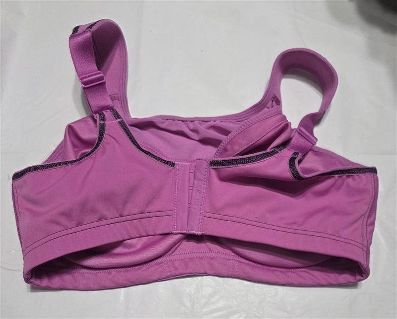 NWOT Glamorise 34D Camisole Wire Sport Bra 9160 Pink 135970