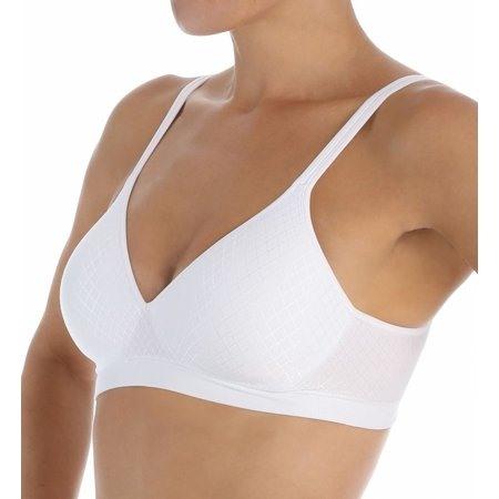 NWOT Hanes L CustomFlex Fit Fuller Coverage Wirefree Bra HU08 Polka Dot 135972