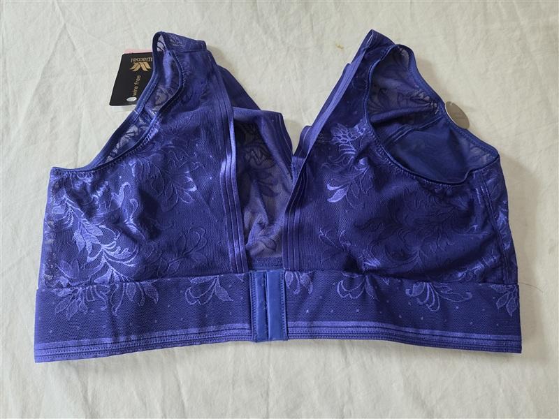 NWT Wacoal 40 Net Effect Soft Cup Bra 810340 Bright Blue 135973