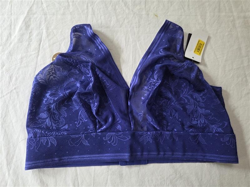 NWT Wacoal 40 Net Effect Soft Cup Bra 810340 Bright Blue 135973