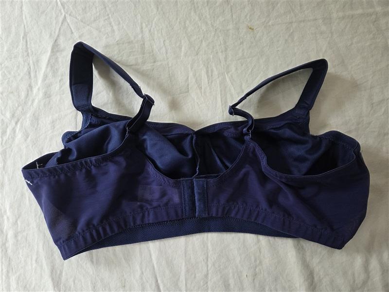 NWOT Glamorise Soft Shoulders Full-Figure T-Shirt Bra 1080 40DD Blue 135974