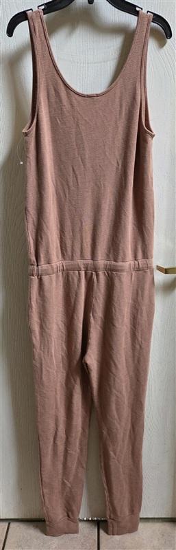 NWOTD Monrow SM Terra Cotta Knit Tank Jumpsuit Distressed 135979