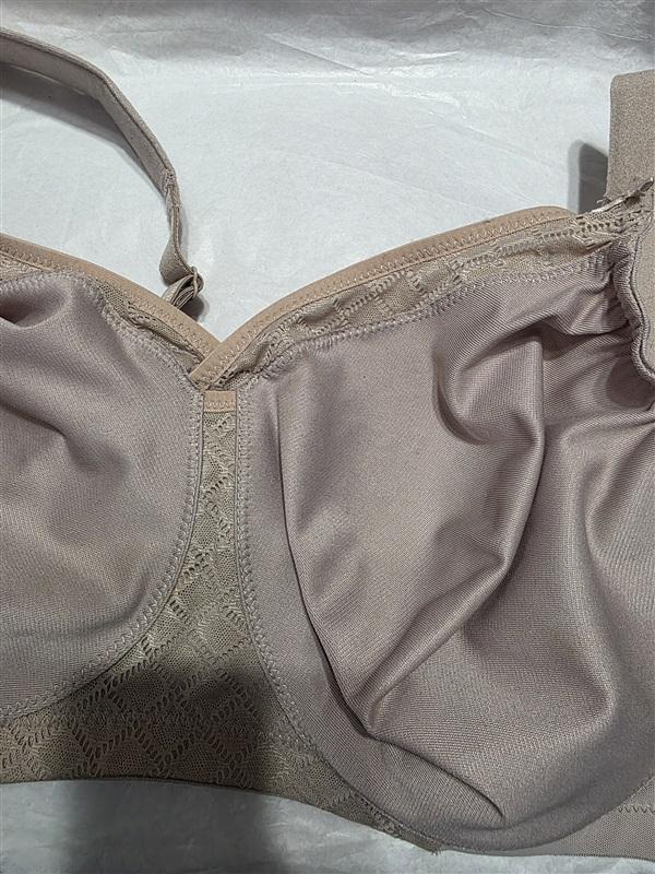 NWOT Glamorise 36C Soft Shoulders Full-Figure T-Shirt Bra 1080 Taupe 135987