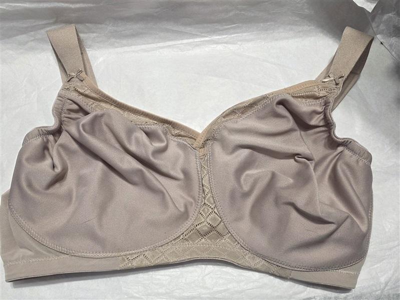 NWOT Glamorise 36C Soft Shoulders Full-Figure T-Shirt Bra 1080 Taupe 135987