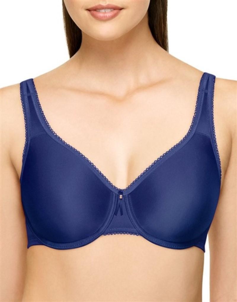 NWT Wacoal 36H Basic Beauty 855192 Full Figure Underwire Bra Blue 135988