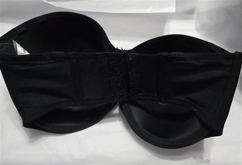 NWT Elomi 40DD US Smooth Underwire Molded Strapless Bra 4300 Black 135990