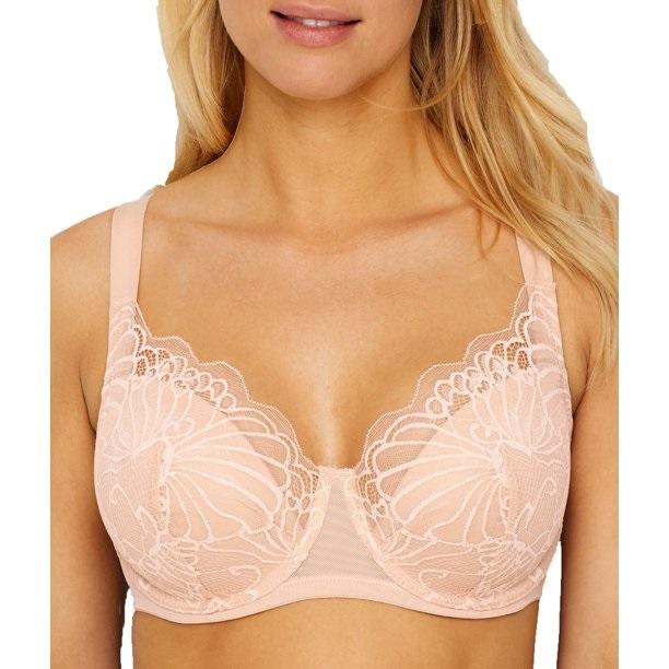 NWT Paramour 38D Tempting Lace Bra Underwire 135061 Beige 136041