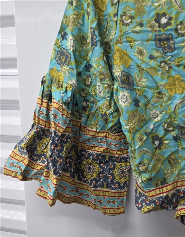 NWT Free People Band of Gypsies XS Floral Boho Cropped Wrap Top 136051
