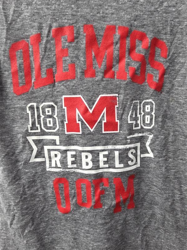 NWT Pro Edge S Old Miss Mississippi Rebels Women's V neck T Shirt 136052