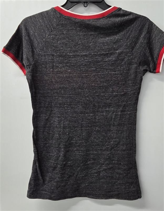 NWOT 5th & Ocean S Cincinnati Reds Women's V neck Baseball T Shirt 136053