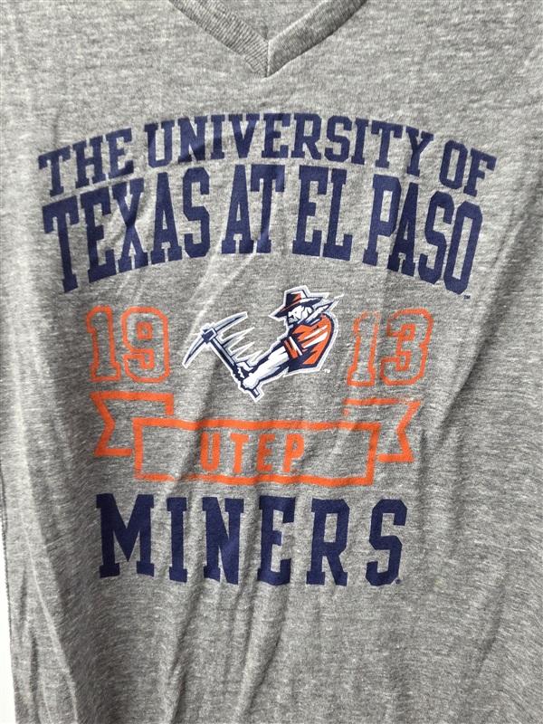 NWOT Pro Edge M University of Texas El Paso Miners V Neck T Shirt 136054