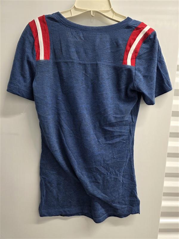 NWOT 5th & Ocean S Chicago Cubs Women's V neck Baseball T Shirt 136053