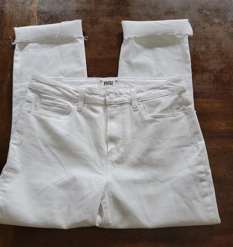 NWOTD Paige 25 Cindy Crop High Waist Ankle Straight Leg Jeans 136070