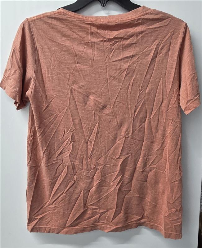 NWOT Marine Layer XS Orange Clay Short Sleeve V neck T Shirt 136071