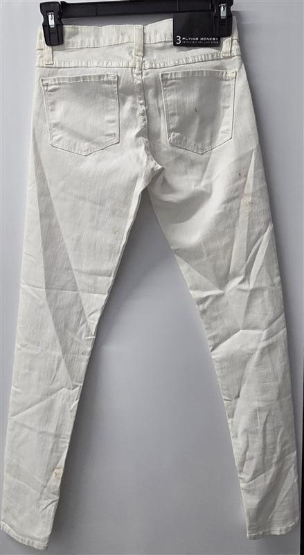 NWTD Flying Monkey 3 Skinny Leg 5 pocket White Jeans 136090