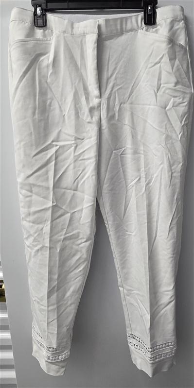 NWT Ruby Road 14 Embroidered Lace Ankle Pants 136093