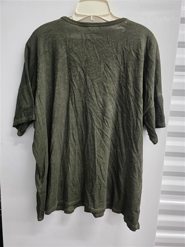 NWOT Eileen Fisher M Green Organic Cotton Crew Neck Short Sleeve T Shirt 136098