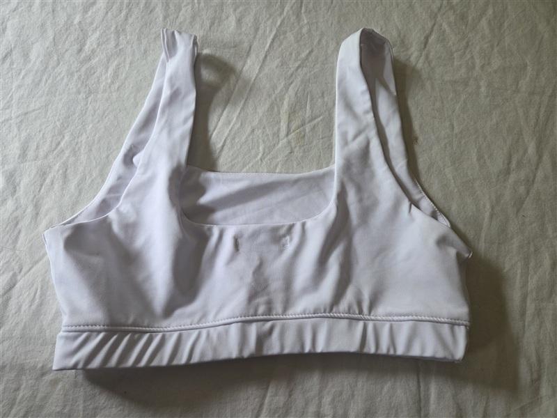 NWT FP Free People Movement S Sports Bra Never Better Square Neck White 136100