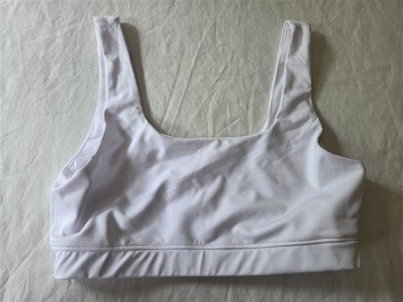 NWT FP Free People Movement S Sports Bra Never Better Square Neck White 136100