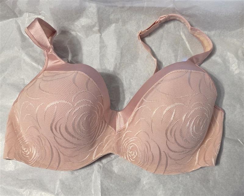 NWOT Playtex Secrets 42D Full-Figure Underwire Balconette 4823 Pink 136105