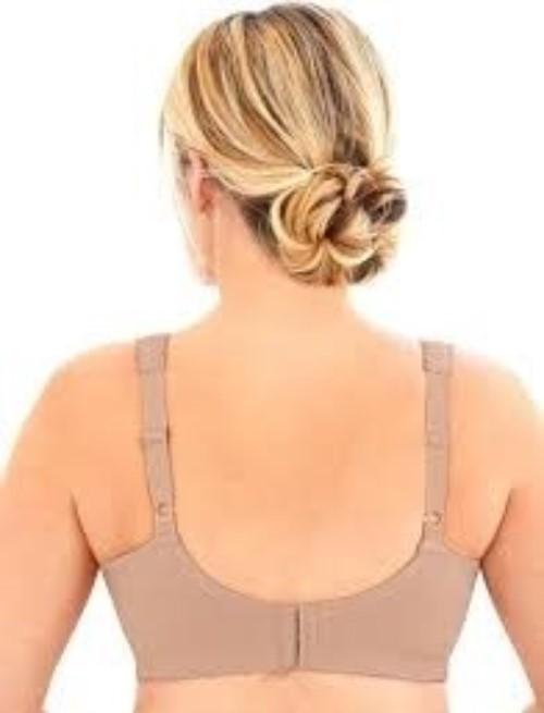 NWOT Glamorise 42F Magic Lift Cotton Full Fig 1001 Wireless Support Bra 136117