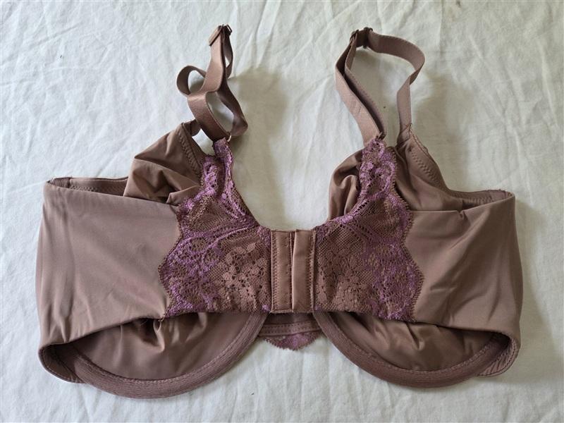NWOT Wacoal 36DDD Lace Impression Seamless Underwire Bra 851257 Brown 136150