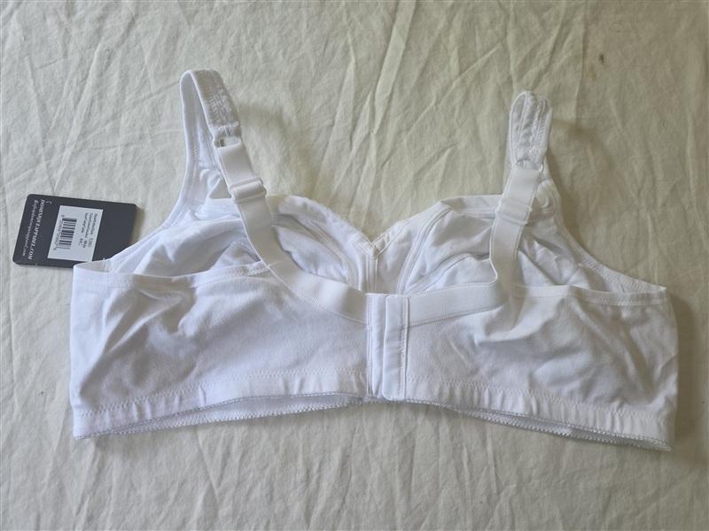 NWT DOMINIQUE 44C Marcelle Everyday Wirefree Comfort Bra 5360 White 136163