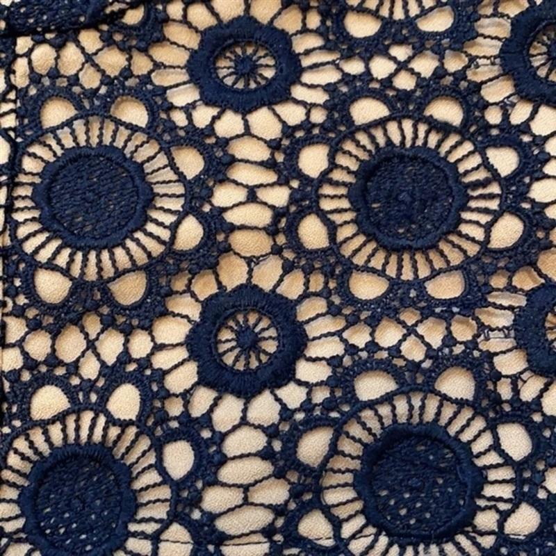 NWT Anthropologie J.O.A. SMALL Navy Blue Lace Spaghetti Strap Crop Top 136178